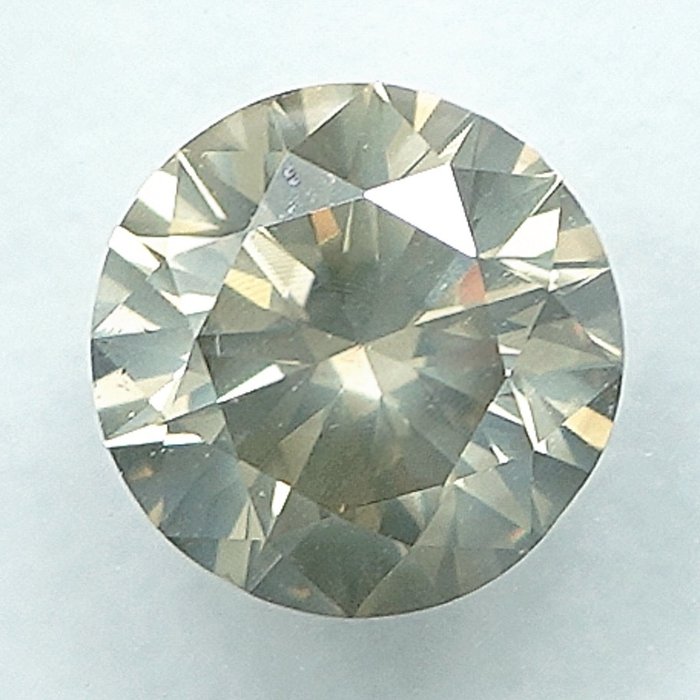 1 pcs Diamant  (Naturfarvet)  - 0.72 ct - Fancy Grålig Gul - SI2 - International Gemological Institute (IGI)