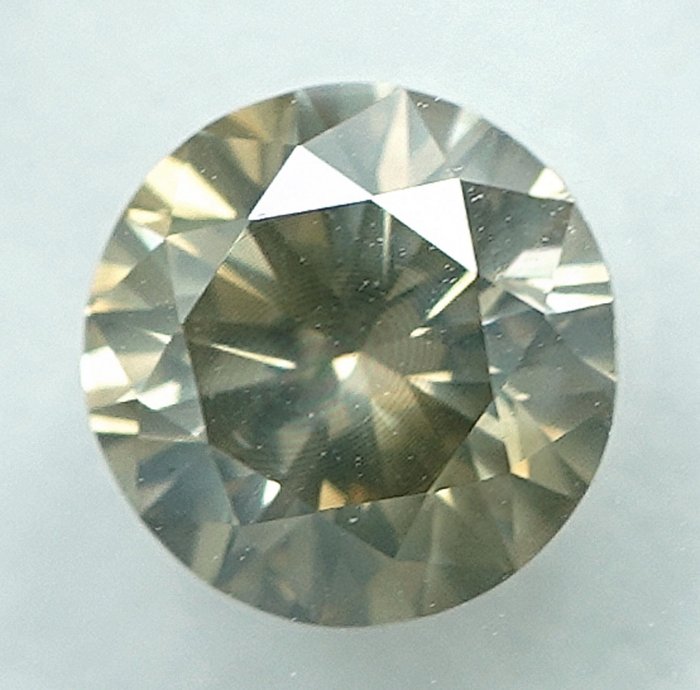 1 pcs Diamant  (Naturfarvet)  - 0.72 ct - Fancy Grålig Gul - SI2 - International Gemological Institute (IGI)