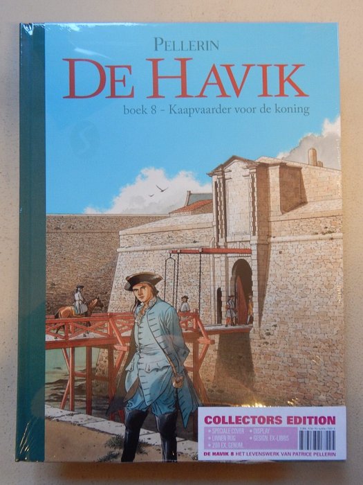 De Havik De Havik 8 - Kaapvaarder voor de koning - Luxe uitgave met linnen rug + gesigneerde prent - Oplage: 200 ex. - in seal - 1 x deluxe album - Første udgave - 2021