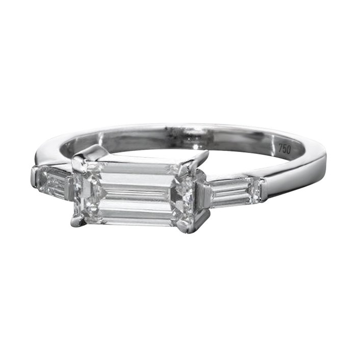 18 kraat Hvidguld - Ring - 119 ct Diamant