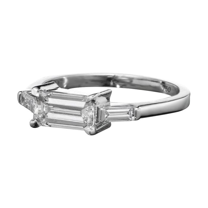 18 kraat Hvidguld - Ring - 119 ct Diamant