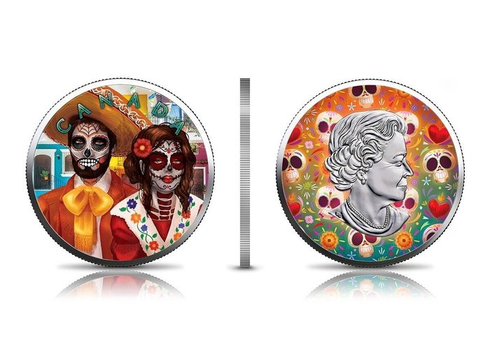 Mexico. 1 Onza 2022 Día de Muertos, 3x1 Oz (.999)