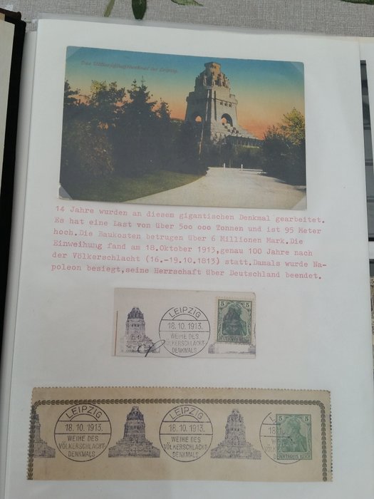 Tyske Kejserrige 1872/1932 - Samling i ringbind med også nogle omslag og kort Masser af filateli.