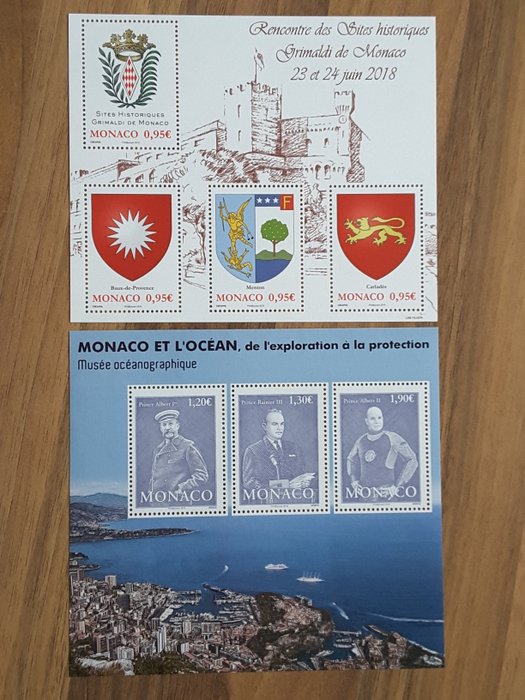 Monaco 2018 - 1 helt år af nuværende frimærker - Yvert 3117 à 3163 sans les timbres non émis