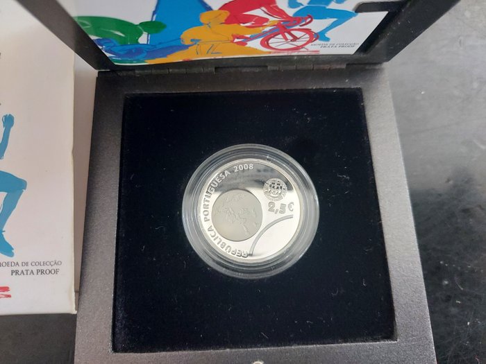 Portugal. 2 1/2 Euro 2008 "A Caminho de Pequim" Proof  (Ingen mindstepris)