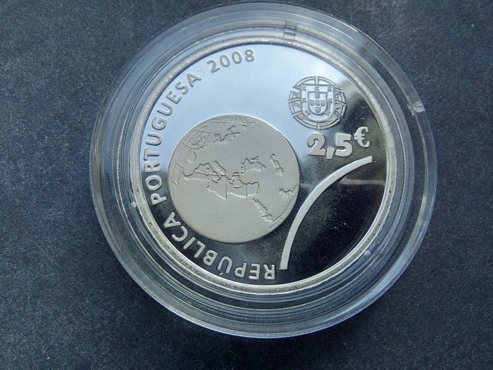 Portugal. 2 1/2 Euro 2008 "A Caminho de Pequim" Proof  (Ingen mindstepris)