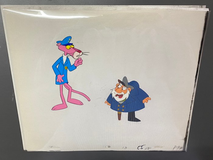 The Pink Panther Show (1970) - 1 Original Animation Cel og Tegning af The Pink Panther