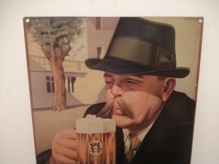 Birra moretti - Cegala-Moretti - Reklameplakat - Moretti øl - Jern