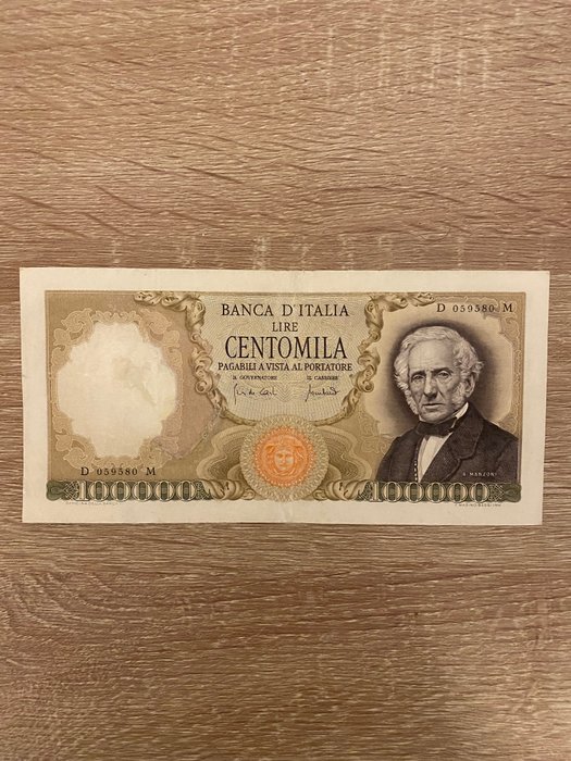 Italien. - 100.000 Lire 1970 "Manzoni" - Gigante BI 82B2; Pick 100b  (Ingen mindstepris)