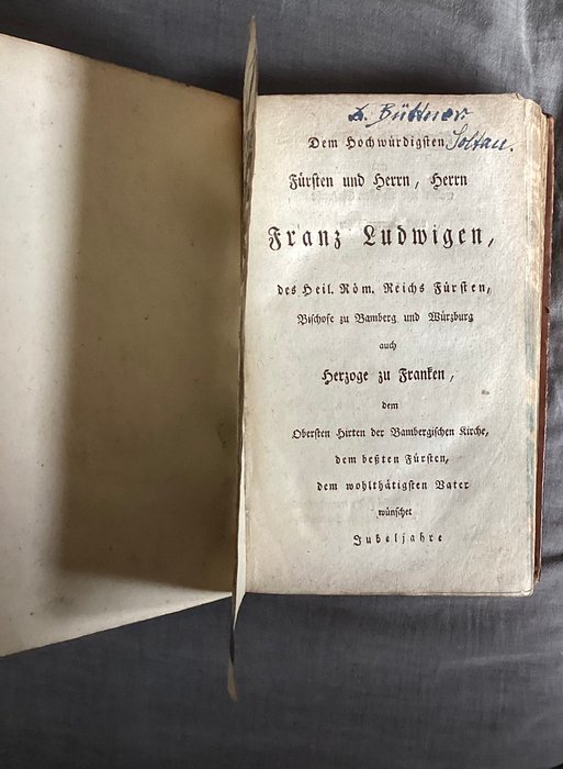 Schellenberger (Pfarrverweser) - Geschichte der Pfarre zu unser L.F. Zu Bamberg - 1787