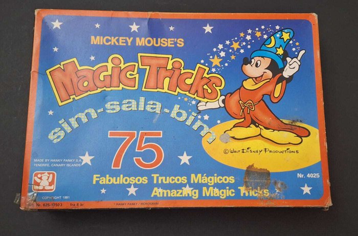 Disney Magic Tricks Año 1981 - Brætspil - 625-17503