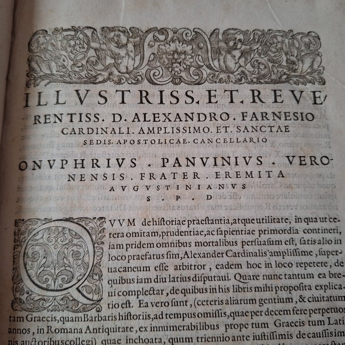 O O Panvinio - Onuphrii Panuinii  Fastorum libri V - 1588