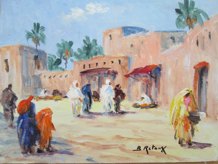 Retaux Bruno (1947) - Place à Marrakech, Maroc