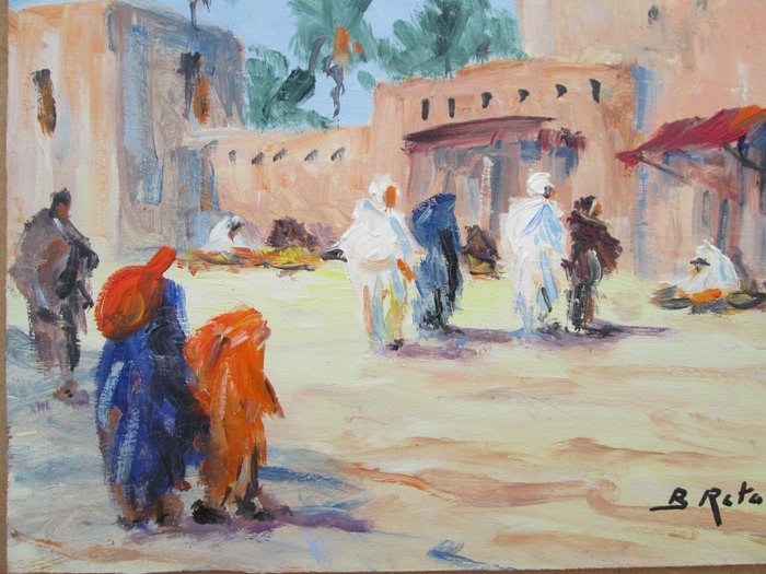 Retaux Bruno (1947) - Place à Marrakech, Maroc