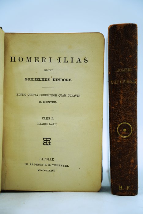 Guilielmus Dindorf / Homeri - Odyssea / Ilyas - 1886