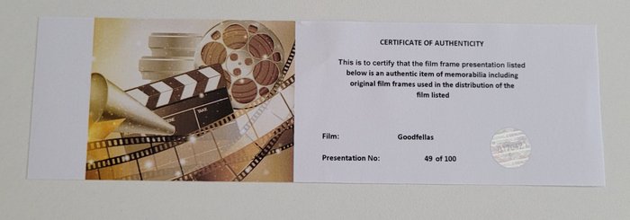 Goodfellas - Framed Film Cell Display with COA