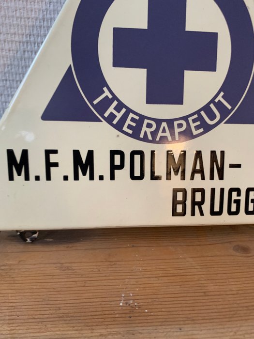 Bruggink - M.F.M Polman - Emaljeskilt - Emalje