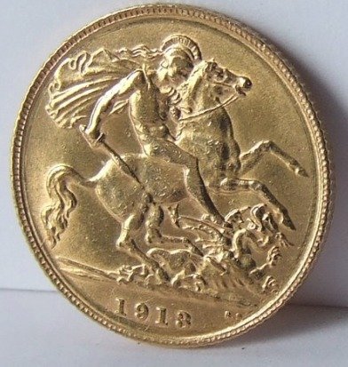 Storbritannien. Georg 5.. 1/2 Sovereign 1913