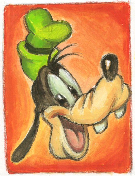 Joan Vizcarra - Donald, Mickey, Minnie, and Goofy: Tribute to Warhol - Original Painting - Hand-Signed