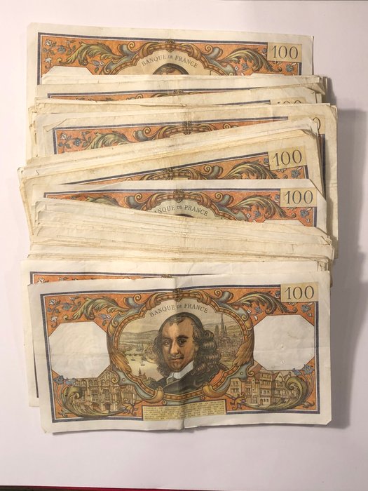 Frankrig. - 100 x 100 Francs - Various Dates - Corneille