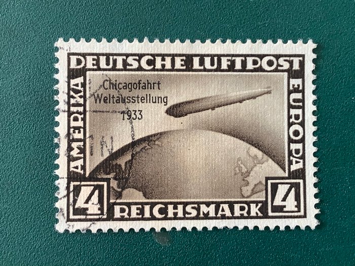 Tyske Kejserrige 1933 - 4 Mark Chicagofarth (U) - Michel 498