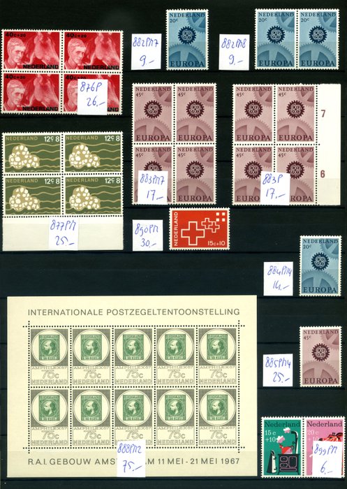 Holland 1956/1974 - Indsamling af pladefejl