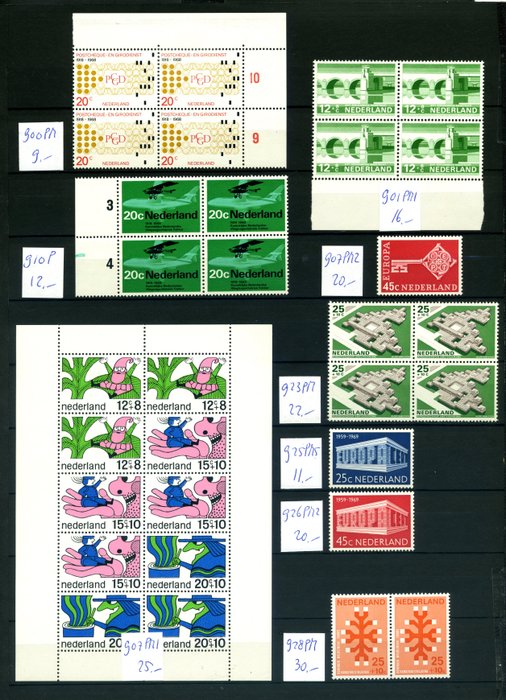 Holland 1956/1974 - Indsamling af pladefejl