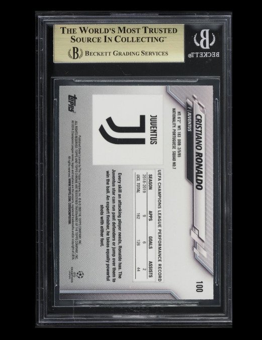 2019/20 Topps Chrome UEFA Cristiano Ronaldo #100 BGS 9.5 - 1 Graded card