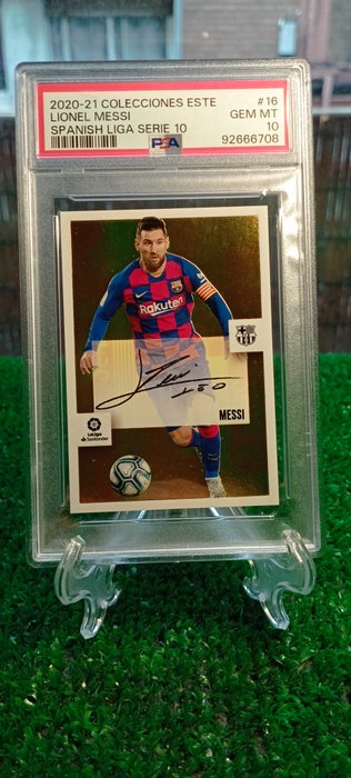 2020/21 Panini Liga Este Lionel Messi #16 Serie 10 - PSA 10 Graded sticker