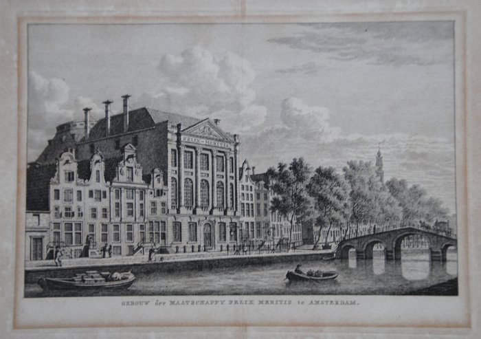 Holland - Amsterdam; N.N. - Gebouw der Maatschappy Felix Meritis - 1781-1800