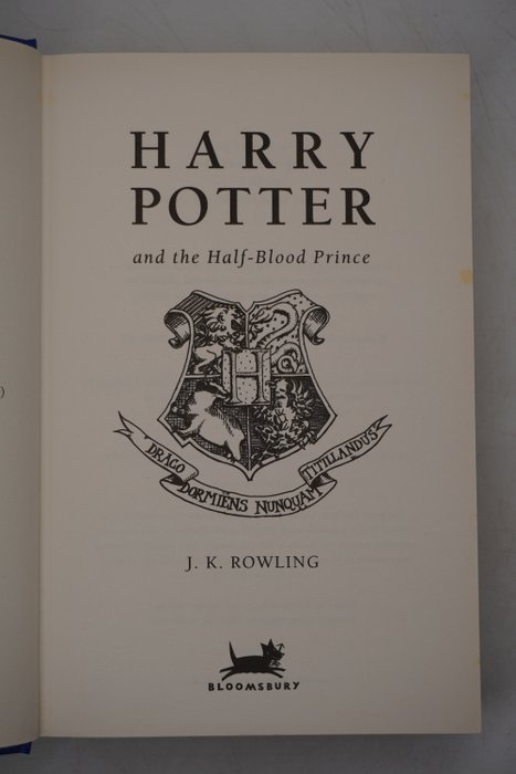 J K Rowling - Harry Potter and the half blood prince - first edition - 2005