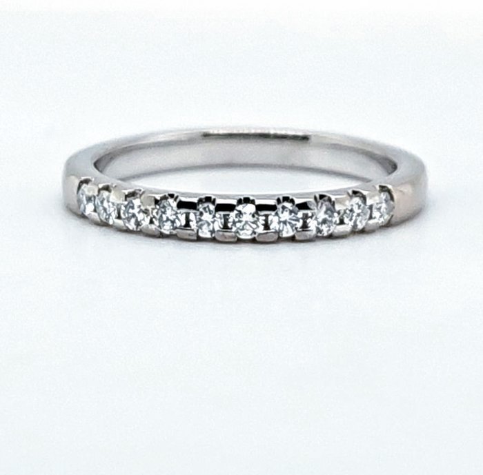 Alliancering - 18 kraat Hvidguld -  0.30ct. tw. Diamant (Natur)  - Diamant - Memory Bella Luce Ring 53