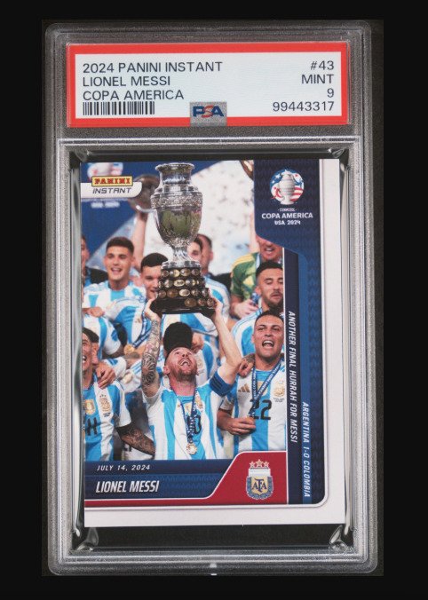 2024 Panini Instant Copa America - Lionel Messi #43 - Only Printed 12.674 PSA 9 - 1 Graded card