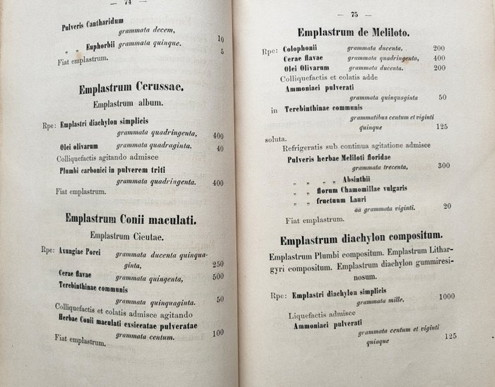 Pharmacy - Pharmacopoea austriaca editio sexta - 1869