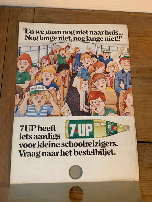 Seven-up - 7UP - Reklameplakat - Pap