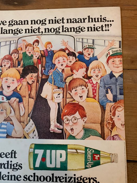 Seven-up - 7UP - Reklameplakat - Pap