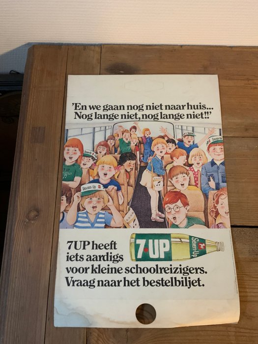 Seven-up - 7UP - Reklameplakat - Pap