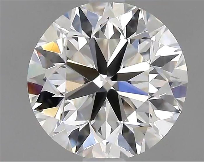 1 pcs Diamant  (Natur)  - 0.80 ct - Rund - F - IF - Gemological Institute of America (GIA) - *VG*