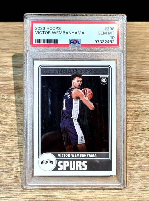 2023 NBA Hoops Victor Wembanyama #298 Rookie PSA 10 - 1 Graded card