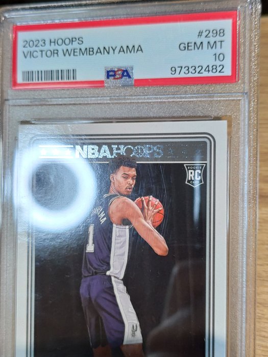 2023 NBA Hoops Victor Wembanyama #298 Rookie PSA 10 - 1 Graded card