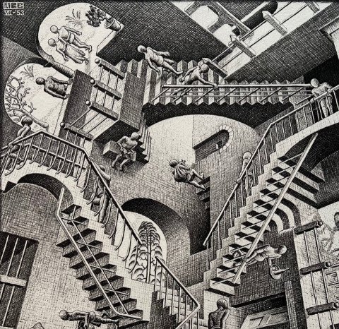 M.C. Escher (1898-1972) - Relativity - 1953 Limited edition