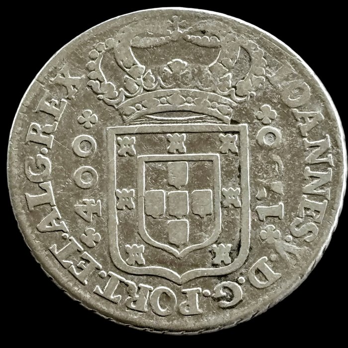 Portugal. D. João V (1706-1750). Cruzado Novo (480 Reis) - 1750 - (S43-005)  (Ingen mindstepris)