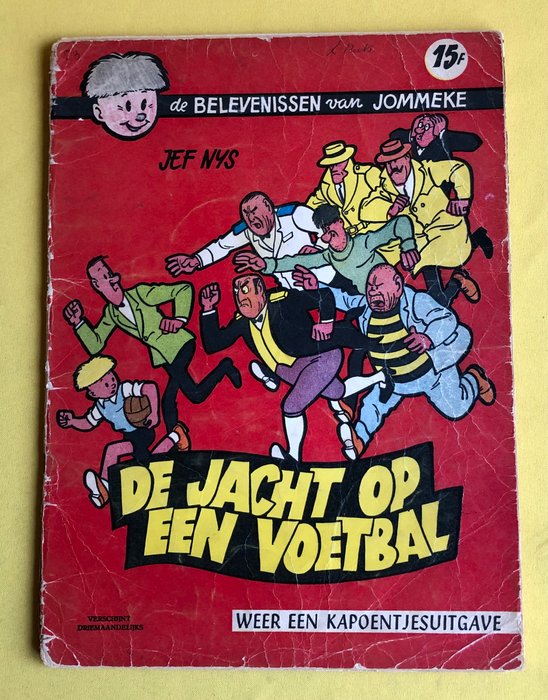 Jommeke 1,2,4,5,),7,7,8 - Van “Jacht op een voetbal” tot “De ooievaar van Begonia” - 8 Album - Første udgave - 1959/1961