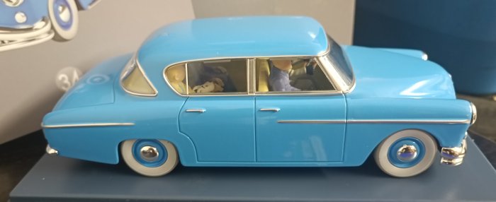 Ensemble de 2 voiture 1/24 + 1/43 - La dodgje des interpretes dans objectif lune - Tintin