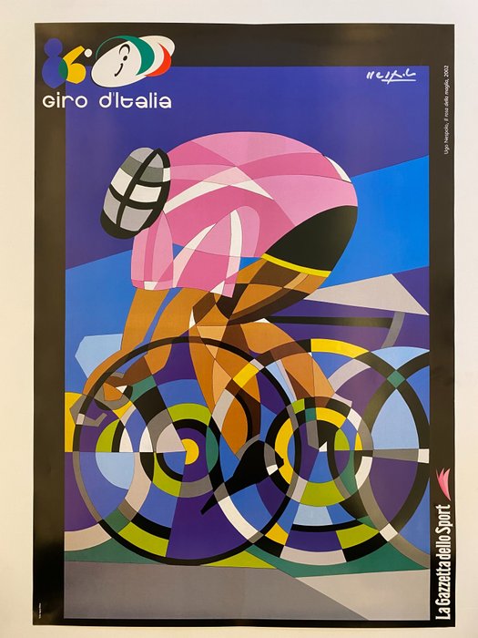 Ugo Nespolo - 86° Giro d'Italia 2002 - Il Rosa della Maglia - 2000'erne