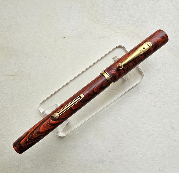 Waterman - RED RIPPLE 52 Plume Or 14 carats flexible - Fyldepen