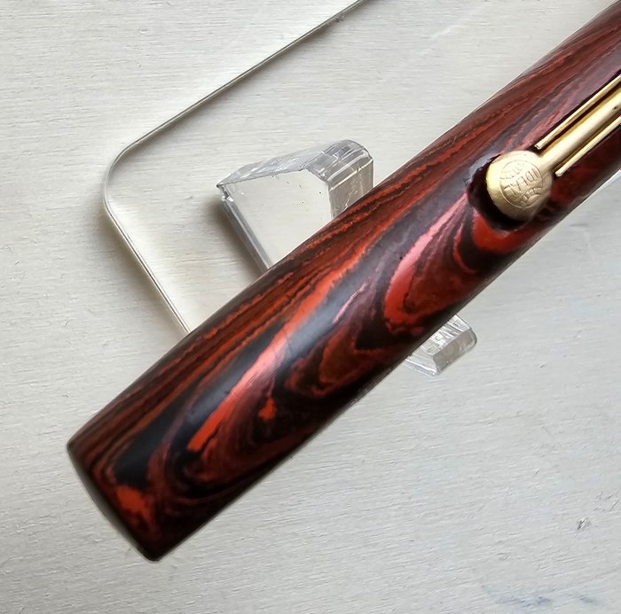 Waterman - RED RIPPLE 52 Plume Or 14 carats flexible - Fyldepen