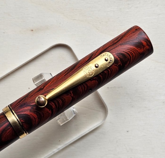 Waterman - RED RIPPLE 52 Plume Or 14 carats flexible - Fyldepen