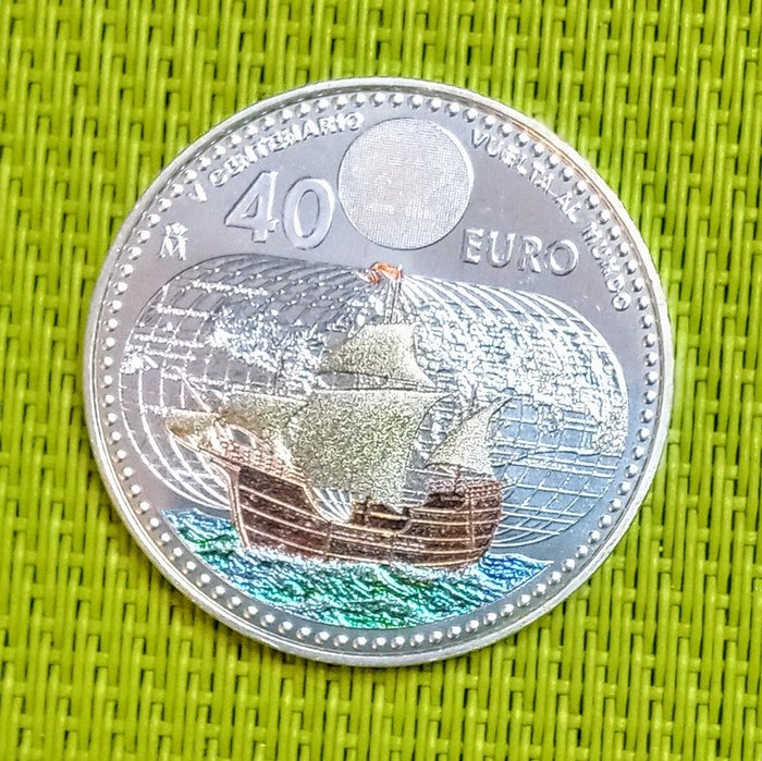 Spanien. 40 Euro 2022 "V Centenario - Vuelta al Mundo"  (Ingen mindstepris)