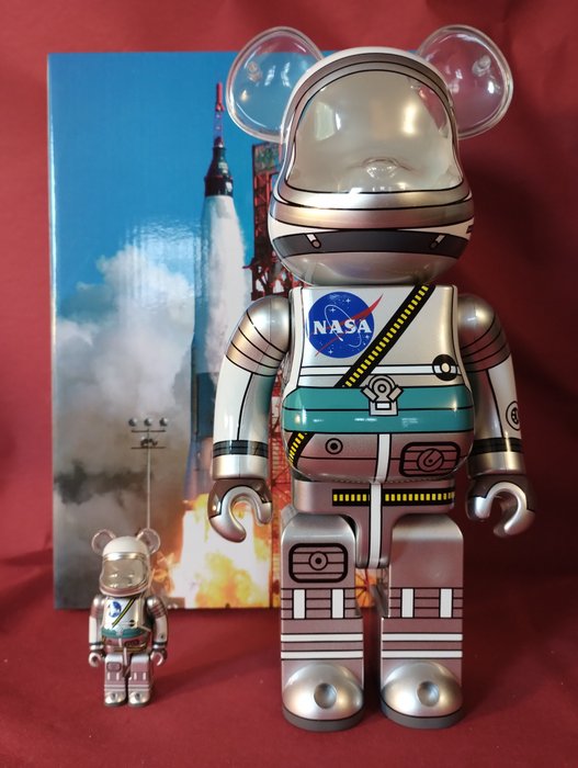 Space Shuttle x Bearbrick - Bearbrick Project Mercury Astronaut 100%  400% Set